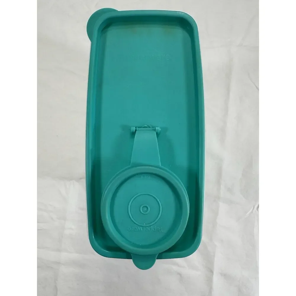 Vintage‎ Tupperware Cereal Keeper Storer 13 Cup Sheer With Green Seal